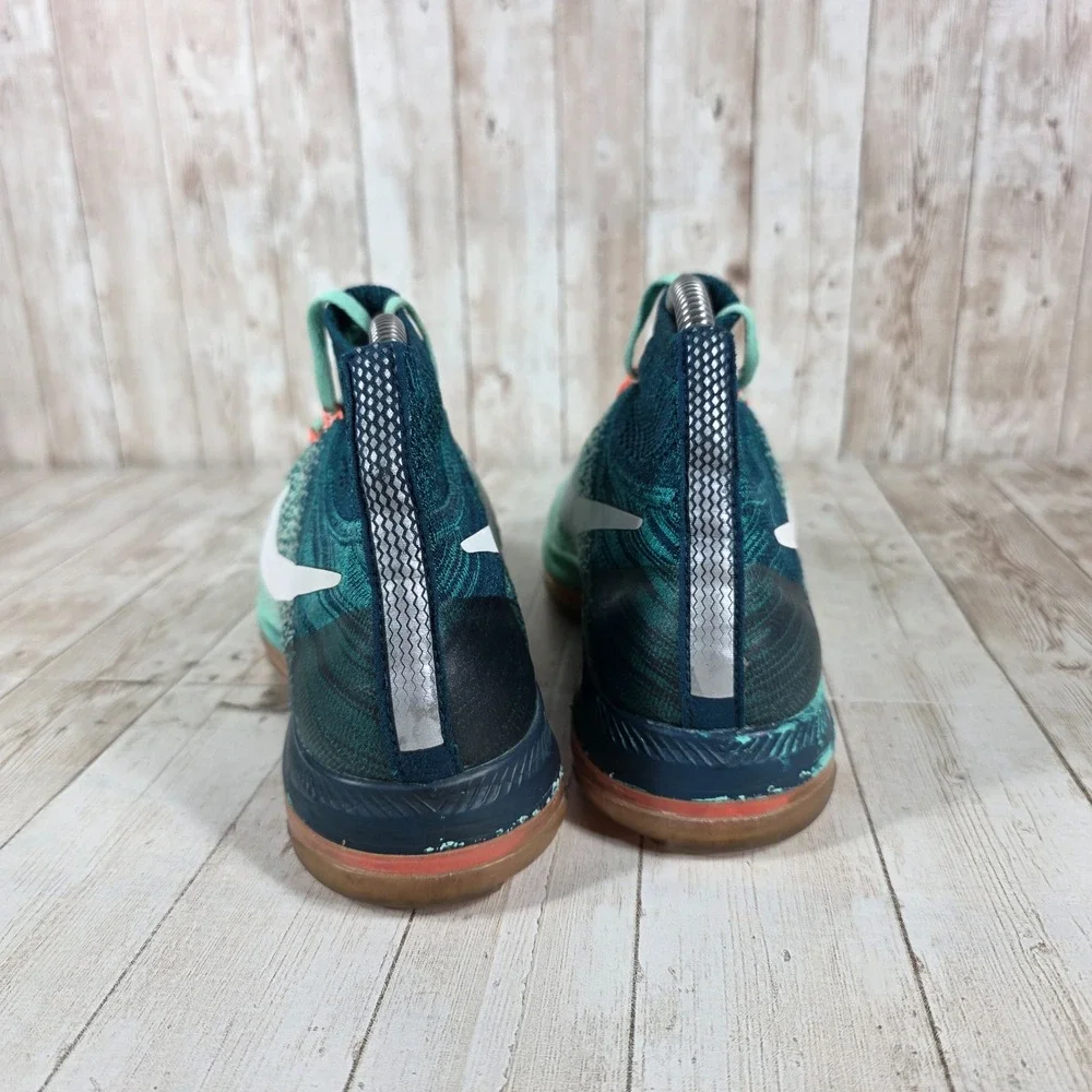 Nike Zoom All Out Flyknit Women Running Shoes‎ Teal Orange Sz 7.5